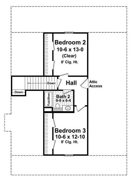 upper floor house blueprint