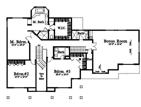 upper floor house blueprint