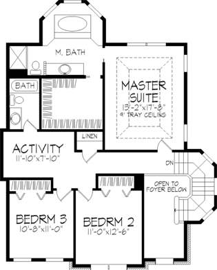 upper floor house blueprint