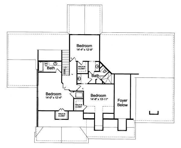 upper floor house blueprint