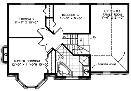 upper floor house blueprint