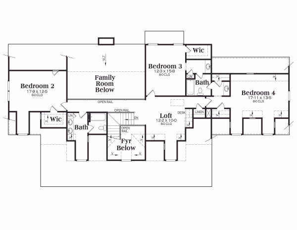 upper floor house blueprint