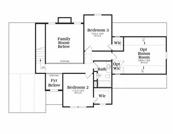 upper floor house blueprint