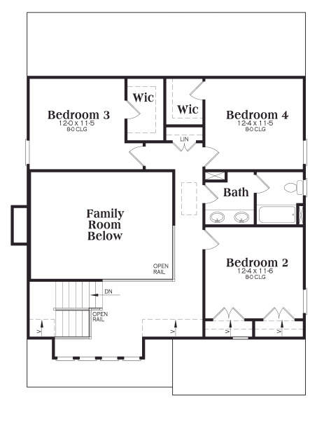 upper floor house blueprint