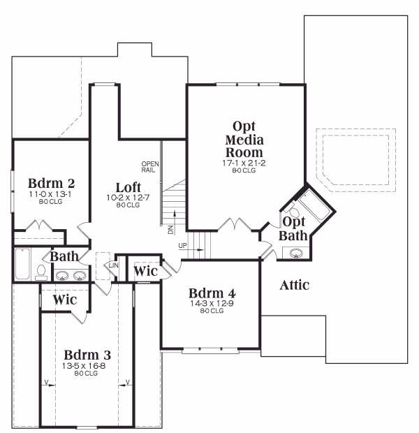 upper floor house blueprint