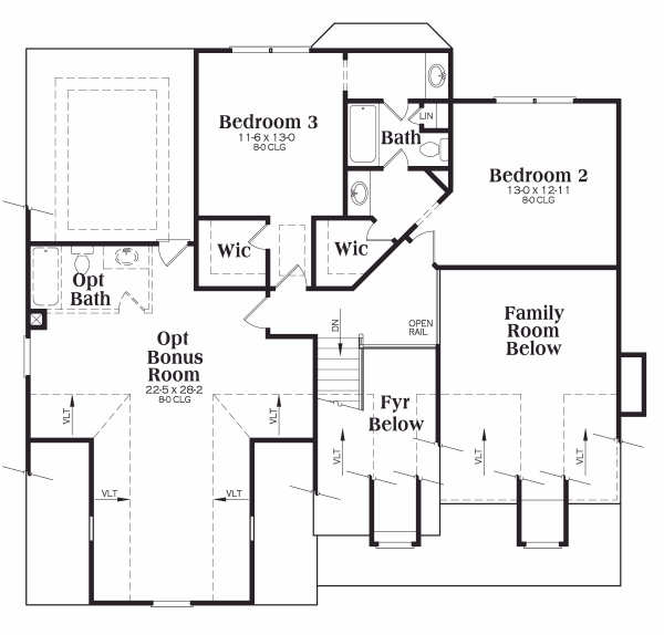 upper floor house blueprint