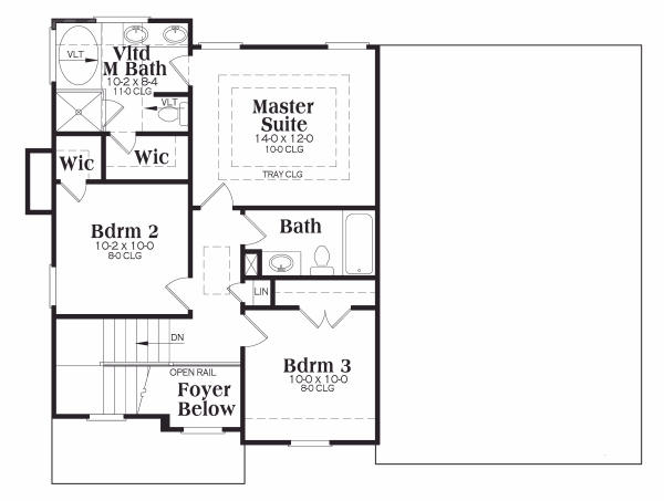upper floor house blueprint