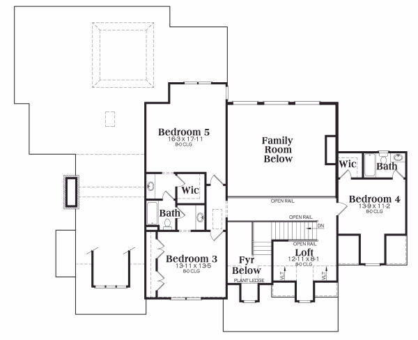 upper floor house blueprint