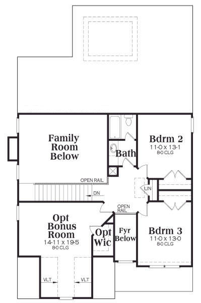 upper floor house blueprint