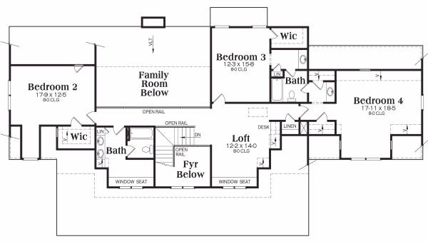 upper floor house blueprint