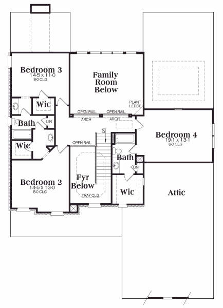 upper floor house blueprint