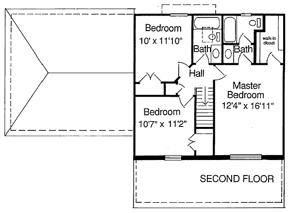 upper floor house blueprint