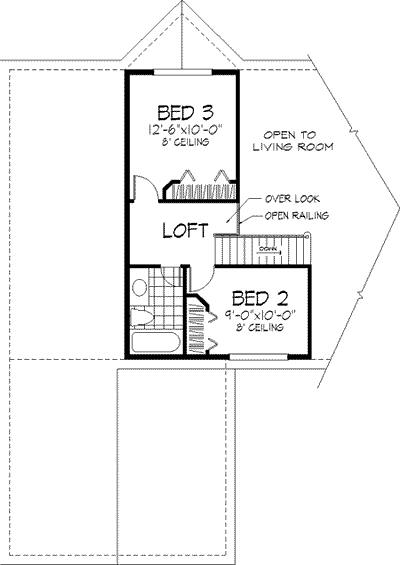 upper floor house blueprint