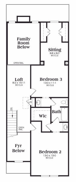 upper floor house blueprint