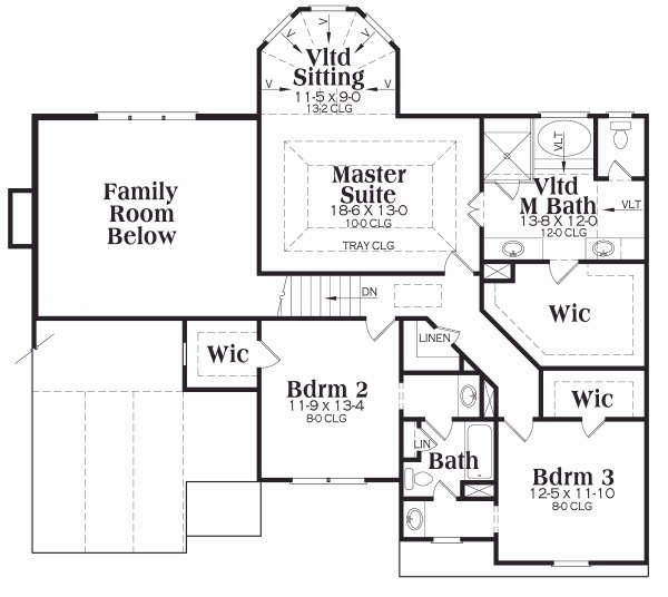 upper floor house blueprint