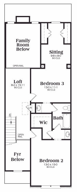 upper floor house blueprint