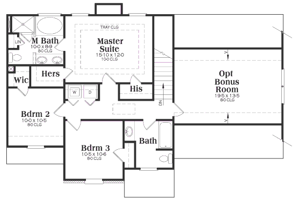 upper floor house blueprint