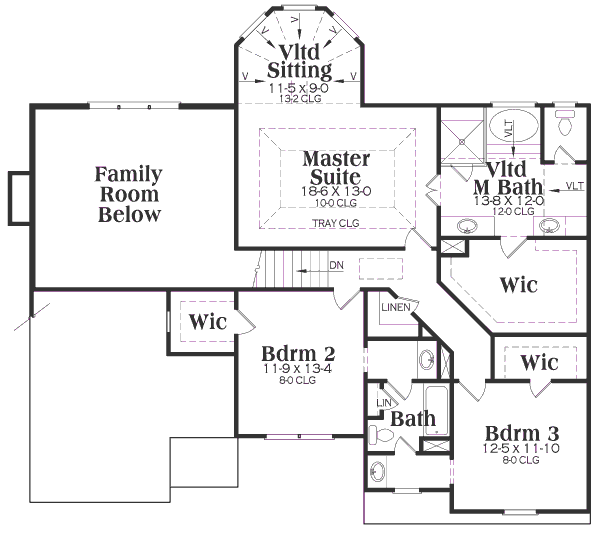 upper floor house blueprint