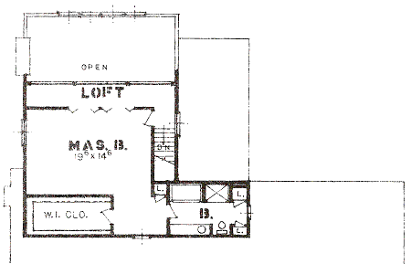upper floor house blueprint