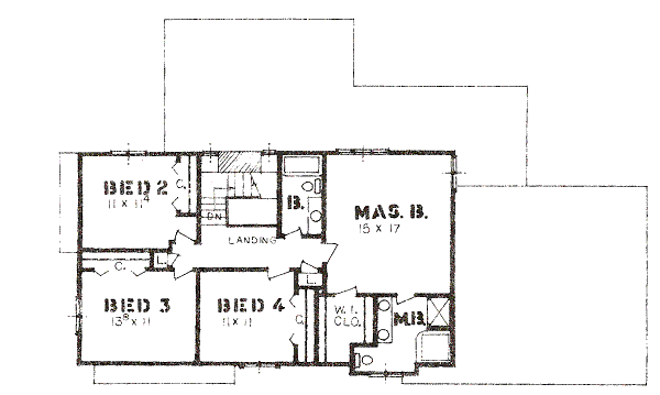 upper floor house blueprint