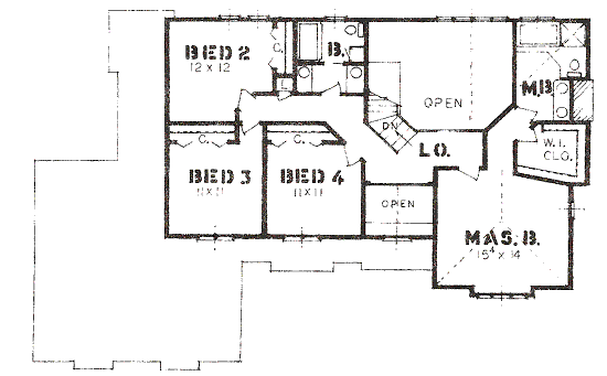 upper floor house blueprint