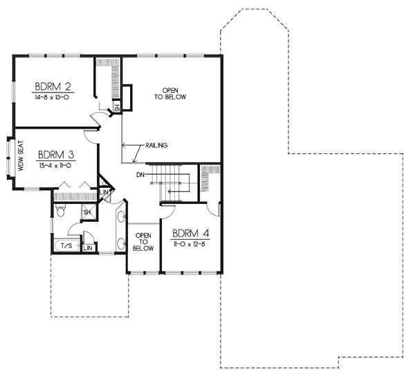 upper floor house blueprint