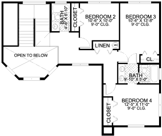 upper floor house blueprint