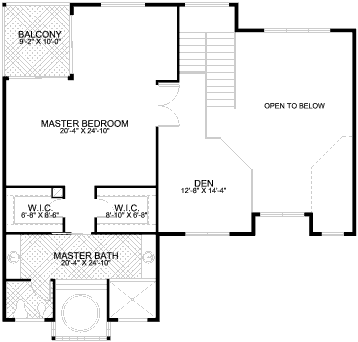 upper floor house blueprint