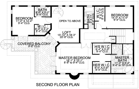 upper floor house blueprint