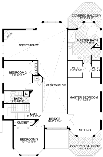 upper floor house blueprint