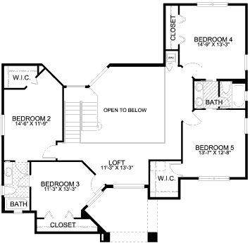 upper floor house blueprint