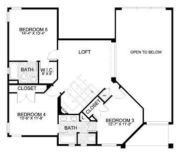 upper floor house blueprint
