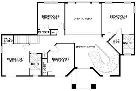 upper floor house blueprint