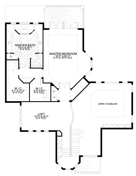 upper floor house blueprint