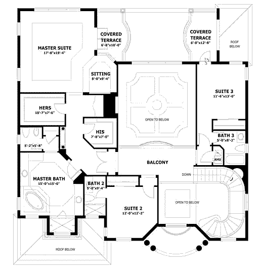 upper floor house blueprint