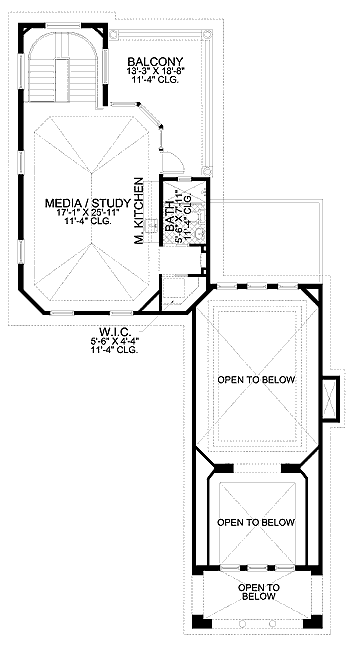 upper floor house blueprint