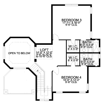 upper floor house blueprint