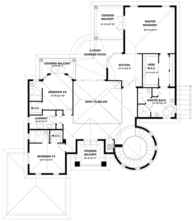 upper floor house blueprint