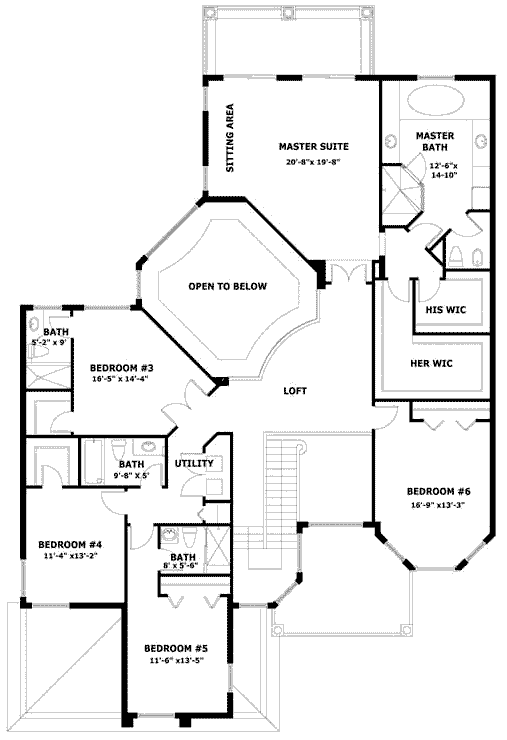 upper floor house blueprint
