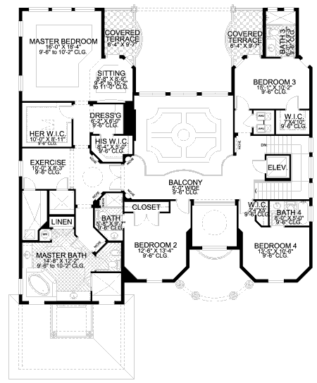 upper floor house blueprint