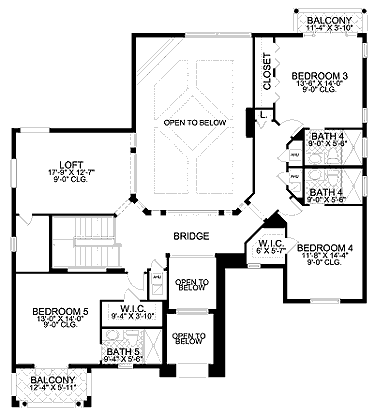 upper floor house blueprint