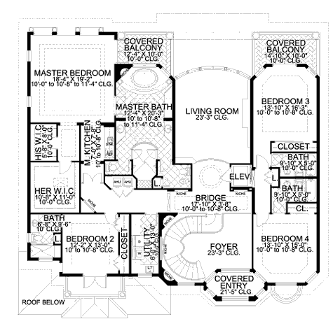 upper floor house blueprint