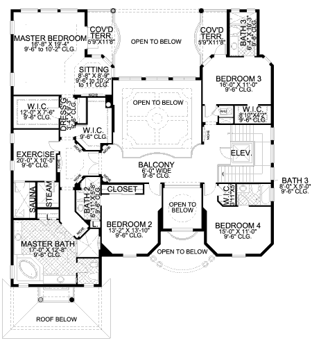 upper floor house blueprint