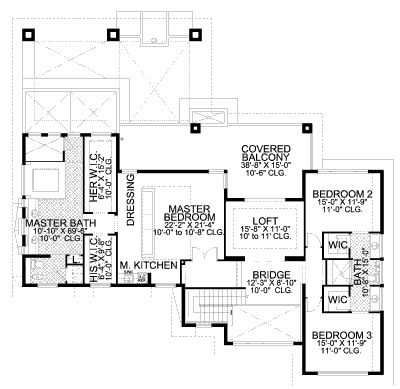 upper floor house blueprint