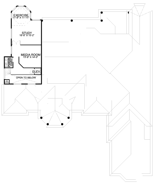 upper floor house blueprint