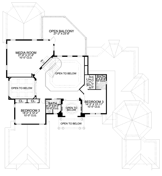 upper floor house blueprint