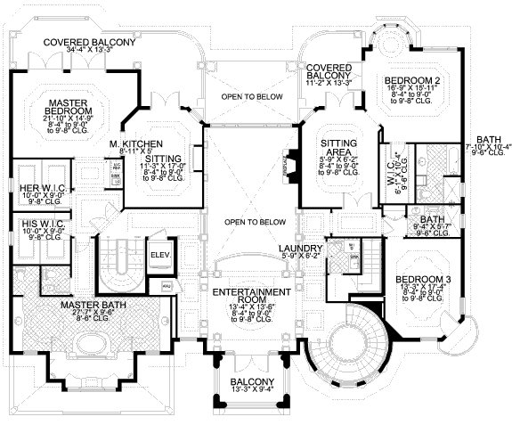 upper floor house blueprint
