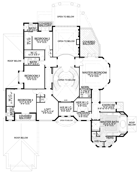 upper floor house blueprint