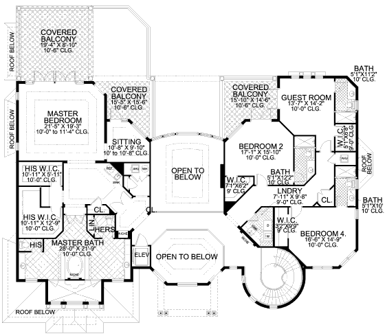 upper floor house blueprint