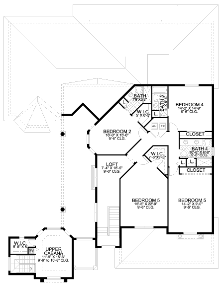upper floor house blueprint